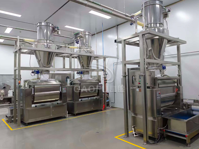 預(yù)拌粉、裹粉供料系統(tǒng)客戶現(xiàn)場